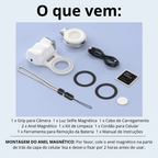 Suporte Magnético Inteligente para Celular com Luz e Controle Remoto