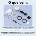 Grip Suporte Magnético Inteligente TELESIN P1-MP-10 para Fotos e Vídeos com Luz e Controle Remoto