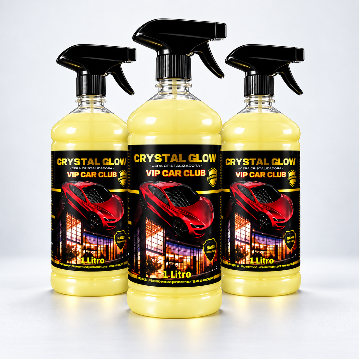 Crystal Glow Premium – Cera Automotiva com Carnaúba Pura