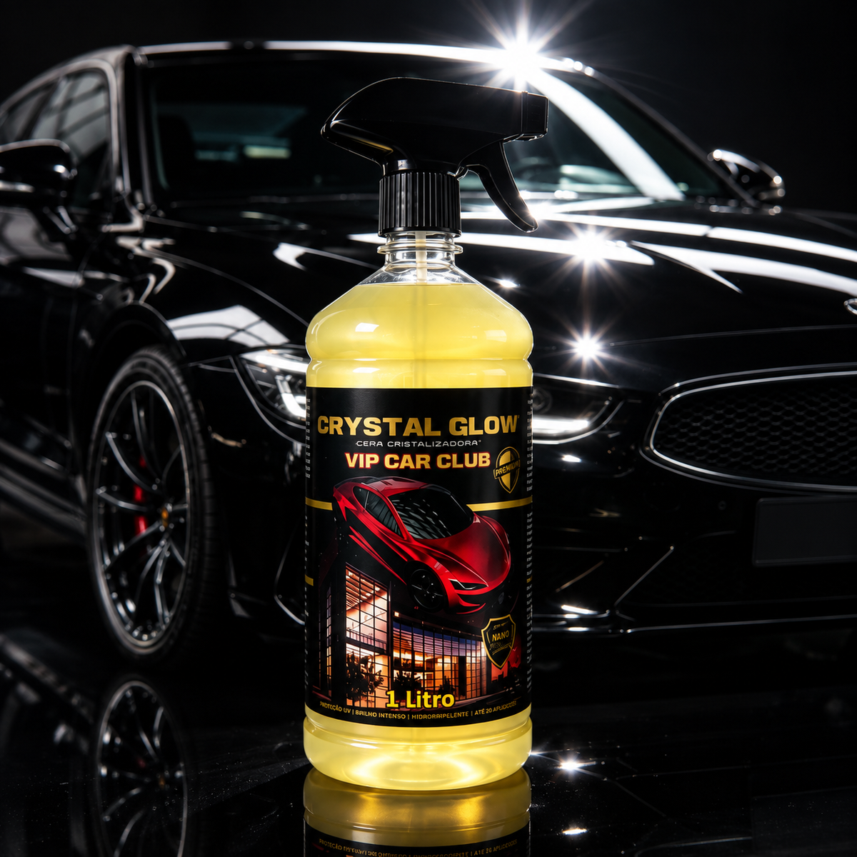 Crystal Glow Premium – Cera Automotiva com Carnaúba Pura