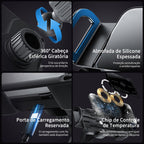 Suporte Celular Veicular - Carregador por Indução e Fixação 360° Automática