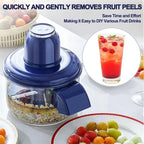 Descascador Elétrico Inox Recarregável para Uvas e Frutas – Rápido e Fácil de Usar