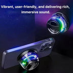 Caixa de Som Bluetooth Portátil G200 - Iluminação RGB e Fixação Magnética