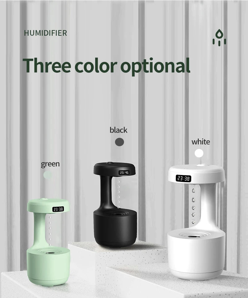 Umidificador de Ar com Cascata Antigravidade – Ar Saudável em Casa