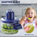 Descascador Elétrico Inox Recarregável para Uvas e Frutas – Rápido e Fácil de Usar